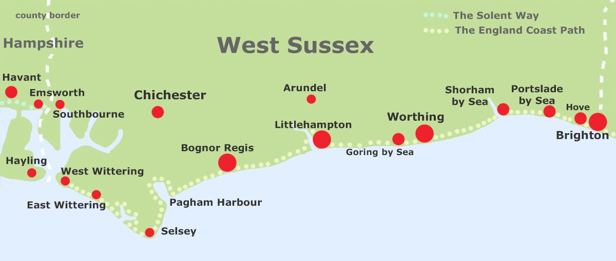 England Coast Path map